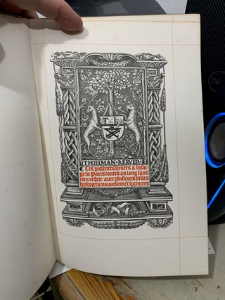 A Calendar for the Year 1923 containing Twelve Plates representing the Twelve Ages of Man which appeared in a book of hours printed Thielman Kerver in Paris in MCXXII. They were reprinted by his widow, Yolande Bonhomme.