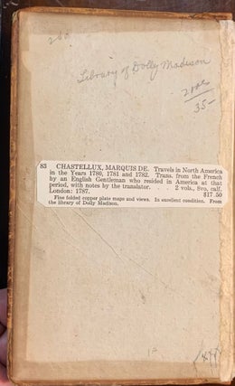 Travels in North-America, in the years 1780, 1781, and 1782