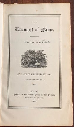Item #10144 The Trumpet of Fame. Henry Robert, H R