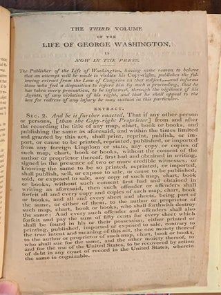 The Life of George Washington, Commander in Chief of the American Forces, during the War which established the Independence of his country and First President of the United States