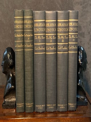 Item #10193 Abraham Lincoln, The Prairie Years and The War Years. 6 volumes complete. Carl Sandburg