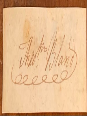 Item #10300 Colonel Theodorick Bland (1741-1790). Autograph