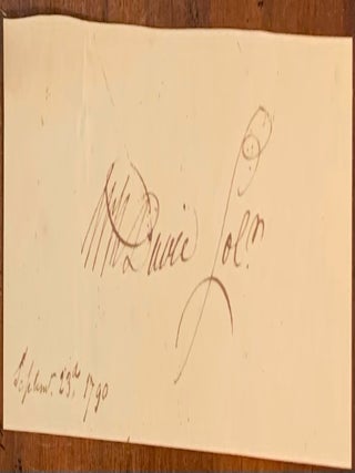 Item #10303 William Richardson Davie (1756-1820). Autograph