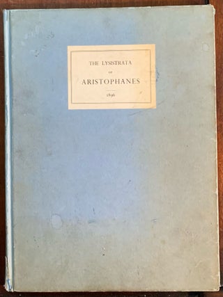 Item #10319 The Lysistrata. Aristophanes