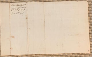 1798 document listing school supplies purchased.