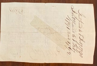 Connecticut Revolutionary War Debt Certificate 1789