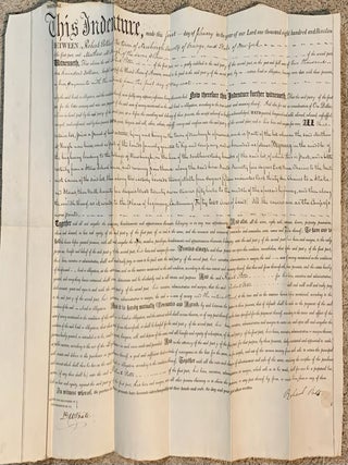 Item #10352 Mortgage Indenture Newburgh, New York, February 1st, 1819. Mathew McHugh Robert Potts