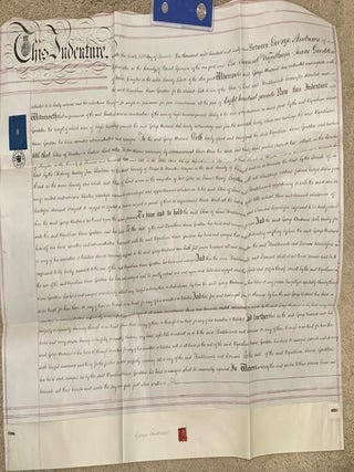 Item #10375 Land Sale Indenture County of Dorset March 25th, 1869. George Andrews: Rev. Wyndham...