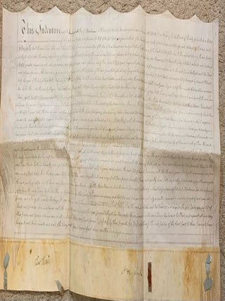 Item #10377 Property Sale Indenture West Chester, NY April 21st, 1804. Leno Weeks: James Bathgate