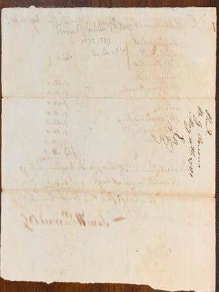 A list of clothing purchased on May 10th, 1780