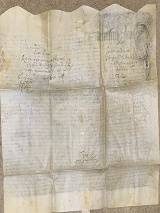 Handwritten English Mortgage Indenture on vellum dated 1706