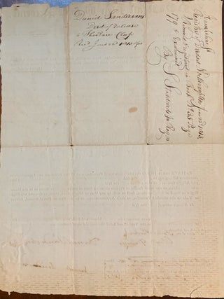 Partly printed land sale document dated February 25, 1813