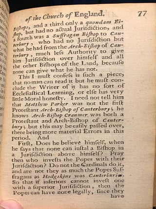 A Vindication of the ordinations of the Church of England