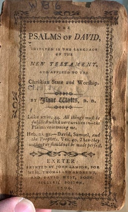 The Psalms of David, Initiated in the Language of the New Testament