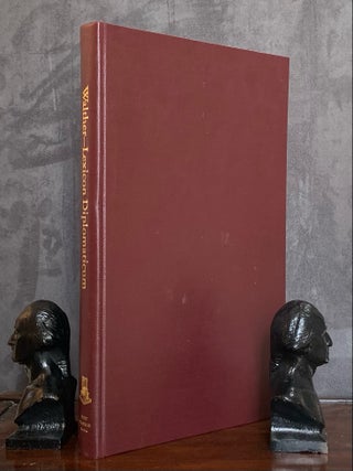 Item #10573 Lexicon Diplomaticum. Johan Ludolph Walther
