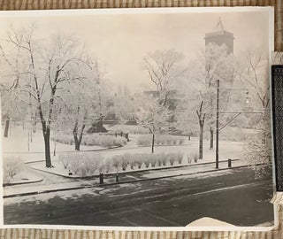 Item #2356 Winter Scene of Park, Morristown, New Jersey. Frederick F. Curtiss