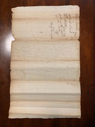 A legal dispute filed in Frederick County, Maryland regarding the slave Ben. The text is written on one side with Court filing dated March 19th, 1790 on the back. The dispute is between Patrick Sim (abt. 1755-1819) and Osburn Williams.
