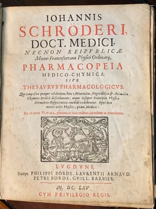 Pharmacopeia Medico-Chymica.