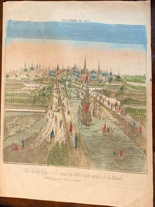 Item #2463 Vue de la Ville et du Canal de Middelburgh Capitale de la Zelande. Zeeland Perspective...
