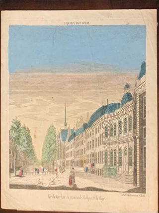 Item #2464 Vue du Voorhout, ou promenade Publique de la Haye. Perspective view Bois de la Haye,...