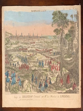 Item #2466 Siege de Bergopzoom Commande par Mr. Le Marcehcal de Lowendal. Perspective View Siege...