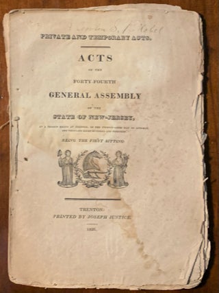 Item #2481 Private and Temporary Acts. Acts of the Forty-Fourth General Assembly of the State of...