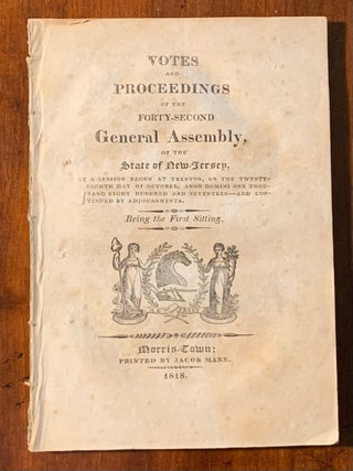 Item #2505 Votes and Proceedings of the Forty-Second General Assembly of the State of New Jersey