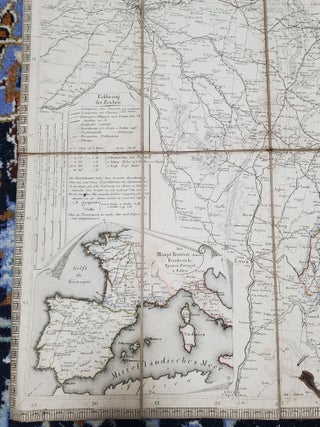 Post und Reise Karte von Deutschland