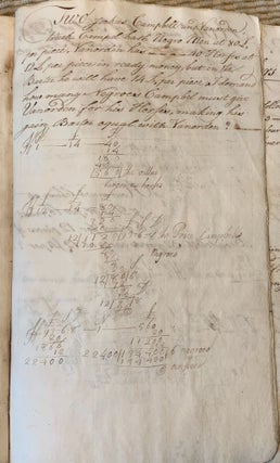 Early 18th century Handwritten Math problem book