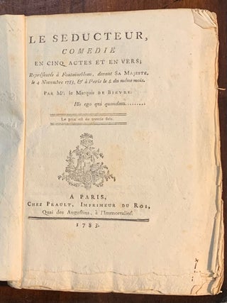 Item #6575 Le Seducteur Comedie. Marquis de Bièvre François-Georges Maréchal