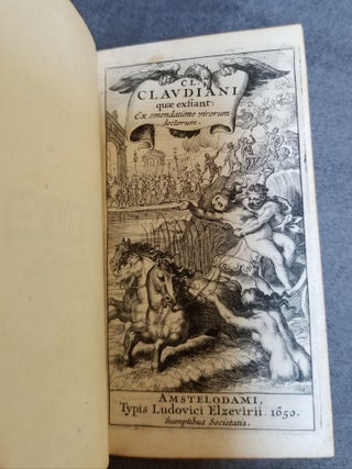 Cl. Claudiani quae Exstant (Charles Pieter's copy with bookplate)